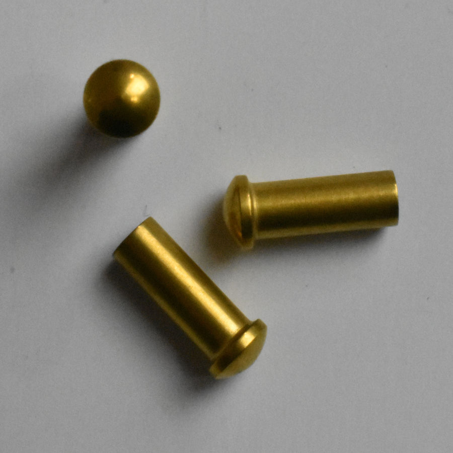 1/8" x #2-56 Stainless Sex Bolt TiN coated (PVD) 416