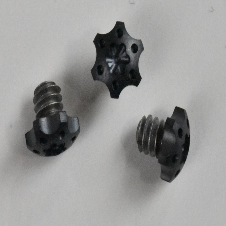 Stainless Gear Head Machine Screw 1/4" x #6-32 Pitch AlTiN Coated, 416 stainless