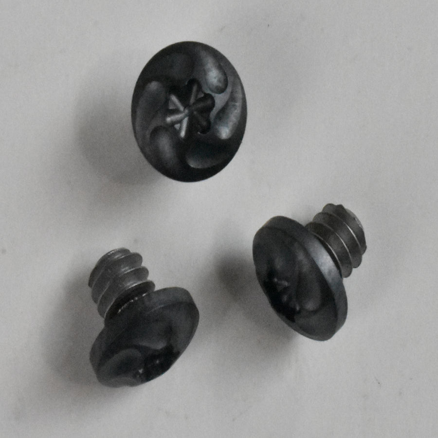 Stainless Spiral Head Machine Screw 1/4" x #6-32 Pitch AlTiN Coated, 416 stainless