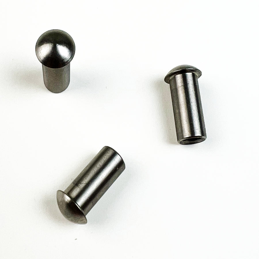 3/16" x #6-32 Titanium Sex Bolt Satin Finish, 6Al4V titanium