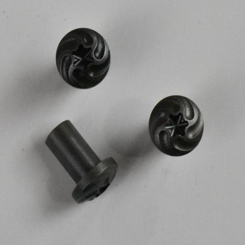 3/16" x #6-64 Stainless Spiral Head Sex Bolt Gray Finish 416