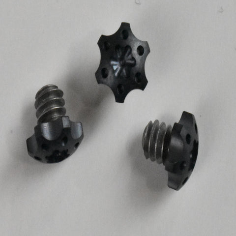 Stainless Gear Head Machine Screw 1/4" x #6-32 Pitch AlTiN Coated, 416 stainless